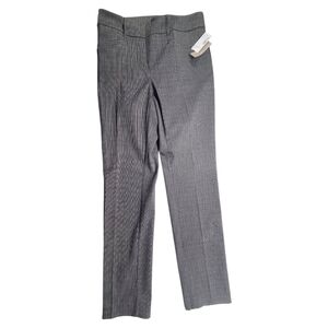 NWT Reitmans Gray Checkered Straight  Leg Pants Size 6 Petite